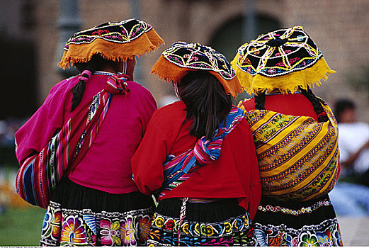 女人,传统服装,库斯科市,秘鲁