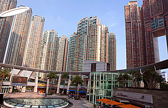 豪华,公寓,城市,广场,九龙,西部,香港
