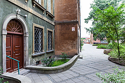 华沙的旧城区街道