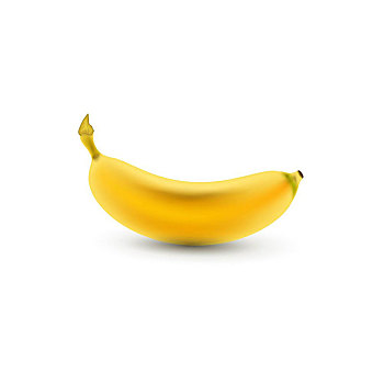香蕉,隔绝,白色背景,背景,水果,矢量,插画