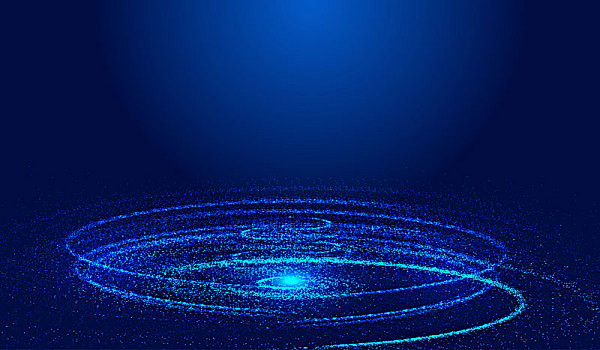 发光粒子运动轨迹构建的宇宙漩涡,网络技术大数据抽象背景