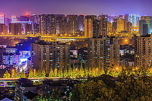 杭州,城市,建筑,风景,天际线
