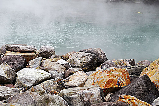 地热,谷,北投,温泉