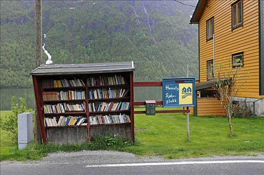松恩峡湾,书本,乡村,自助,挪威,斯堪的纳维亚,欧洲