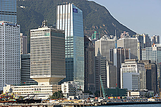 摩天大楼,中心,香港