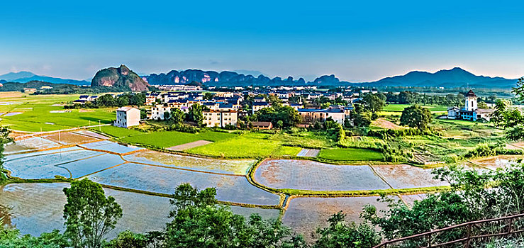 江西省鹰潭市龙虎山乡村田园建筑景观