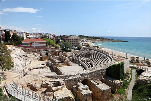 古罗马竞技场,遗址,塔拉戈纳省,西班牙