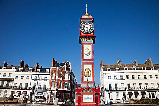 维多利亚时代风格,钟楼,城市,喜庆,钟表,英格兰