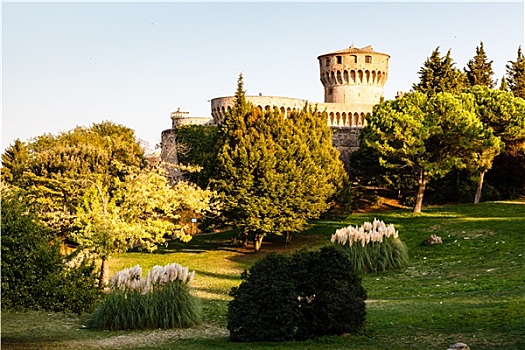 城堡,公园,沃尔泰拉,托斯卡纳,意大利