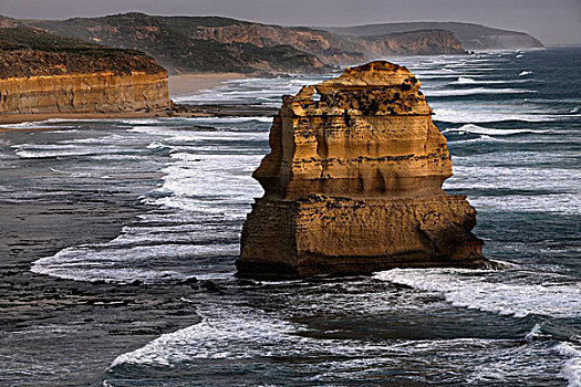 石灰石,排列,靠近,奥特威,海洋,道路,维多利亚,澳大利亚