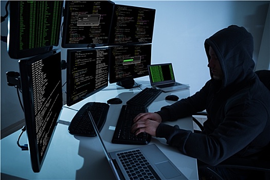 黑客,电脑,盗窃,数据