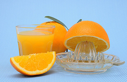 橙子,榨汁器,玻璃杯,橘子,鲜榨,橙汁