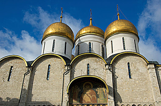 俄罗斯,莫斯科,克里姆林宫,圣母升天大教堂,使用,河,操作,信息