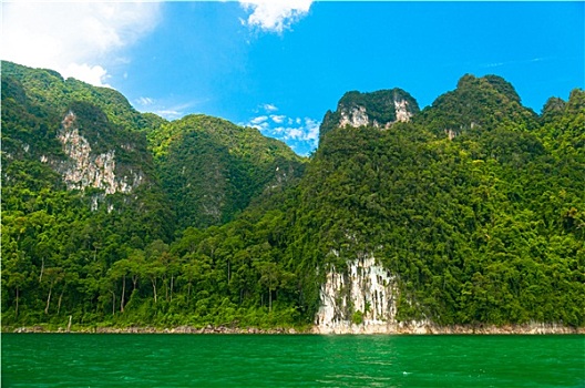 风景,湖,山