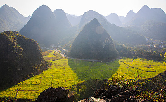 万峰林春色