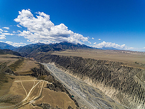 航拍峡谷,独山子大峡谷,地貌奇观