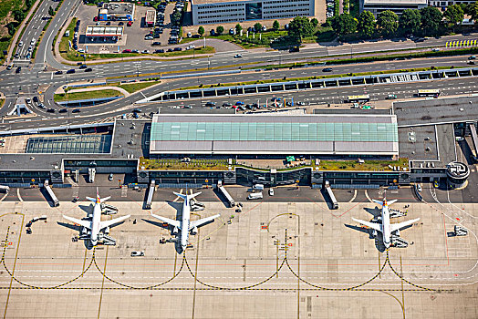 多特蒙德,机场,围裙,机械,航站楼,1号航站楼,飞机场,鲁尔区,北莱茵威斯特伐利亚,德国