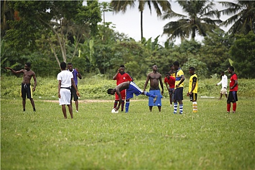 非洲,足球队,训练