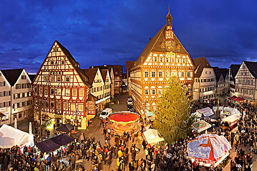 圣诞市场,市场,巴登符腾堡,德国,欧洲
