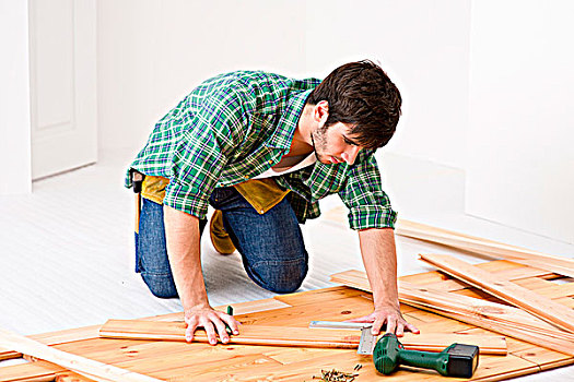 家庭装修,杂务工,安装,木地板