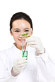 科學家在實驗室做科學實驗