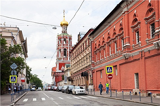圣彼得,寺院,街道,莫斯科