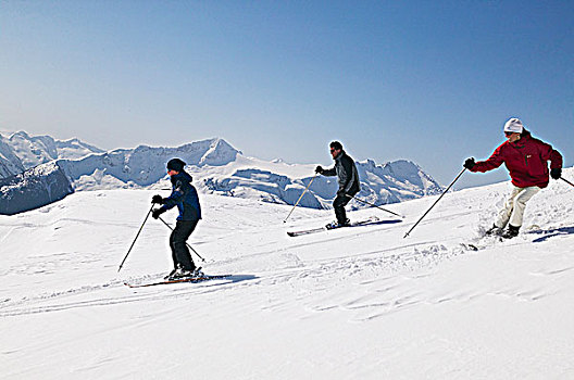 滑雪者,山峦,不列颠哥伦比亚省,加拿大