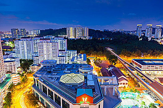 新加坡武吉巴督夜景