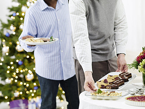 人,吃饭,开胃食品,圣诞聚会