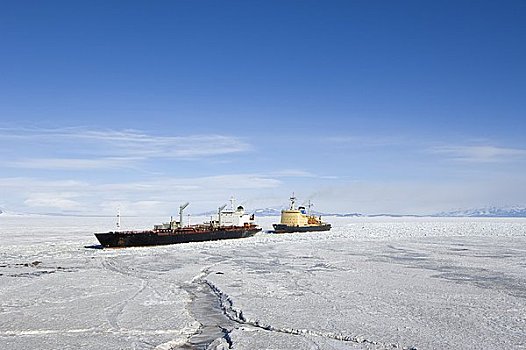 货船,破冰船,南极
