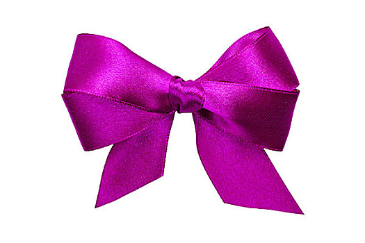 紫色,蝴蝶结,尾部,丝带,隔绝,白色背景