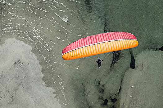 滑翔伞,飞行,滑伞运动,愉悦,度假,马焦雷湖,高山湖,洛迦诺,瑞士,提契诺河
