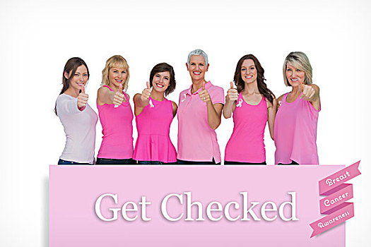 女人,姿势,粉色,上衣,乳腺癌