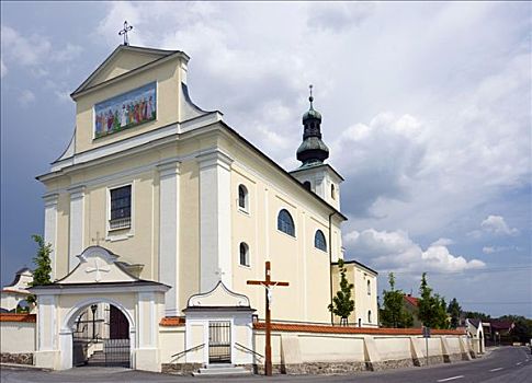 教堂,地区,北方,摩拉维亚,捷克共和国,欧洲