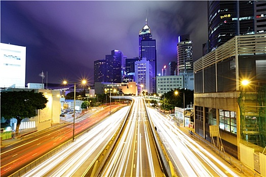 汽车,光影,城市风光,香港