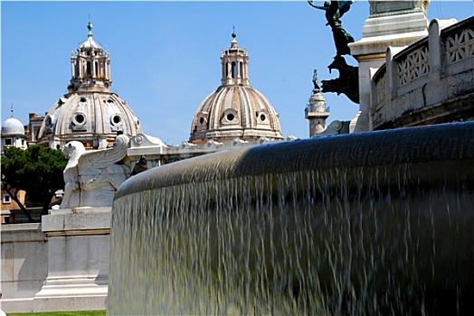喷水池,威尼斯,广场,罗马,意大利
