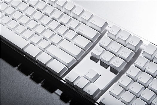 白色,电脑键盘