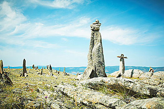 风景,石头,贝加尔湖