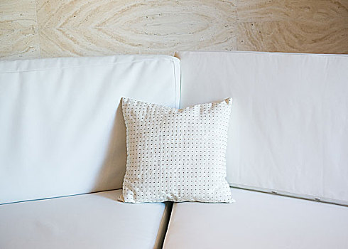 白色,装饰,枕头,现代,沙发