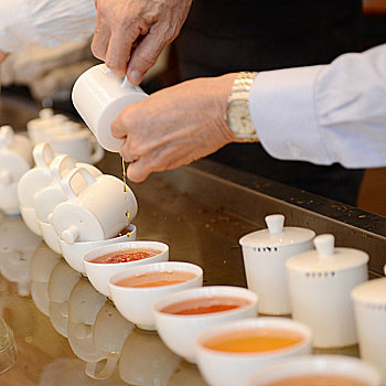 杯子,中国茶,排列