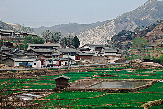 金沙江流域山寨景观