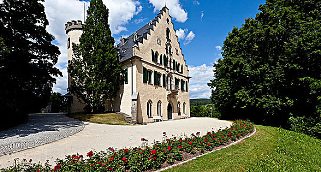 城堡,宫殿,公园,烤面包,上弗兰科尼亚,巴伐利亚,德国,欧洲
