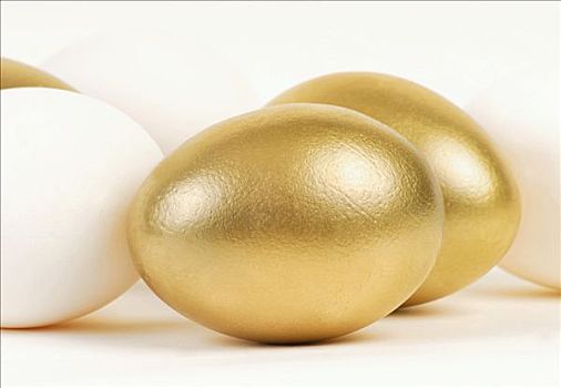 金色,白色,复活节彩蛋