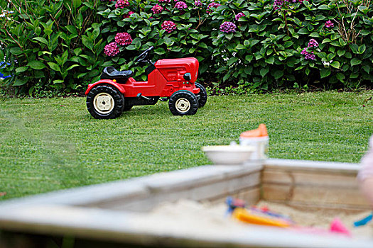 玩具,拖拉机,后院