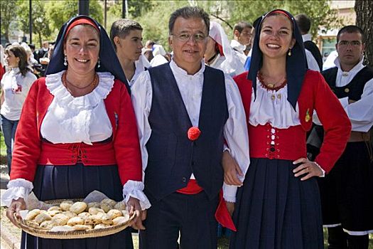 传统服装,民俗节日,努奥罗,萨丁尼亚,意大利
