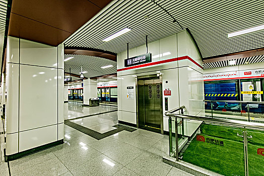 安徽省合肥市城际地铁交通建筑景观