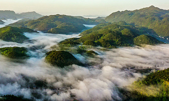 武陵山区清晨美景