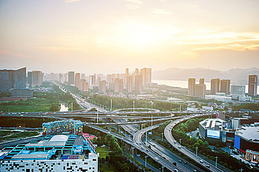 高架桥,建筑,现代,城市