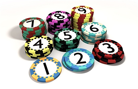 赌场,筹码,一堆,数量