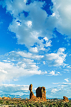 平衡石,拱门国家公园,犹他,美国